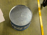 Lot of 2 Bud Light Embossed Metal Ice Buckets With Handles Basketball