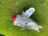 Pedal Car US Army Airplane Metal Toy Ride On Display Steelcraft Military Man Cav