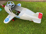 Pedal Car US Army Airplane Metal Toy Ride On Display Steelcraft Military Man Cav