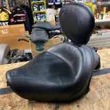 Wide Touring Solo Seat Mustang Harley Sportster 04-22 Drivers Backrest 883 1200