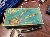 Vintage Hand Held Hair Clipper Oster Model 110 W/Box & Brush