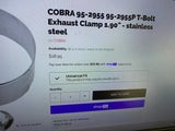 Cobra 1.90" T-Bolt Exhaust Clamp - 95-2955P Muffler Pipe Honda Kawasaki Header