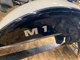 OEM Harley Front Fender Trim Police Bike Touring FLH Glide Black White 13< Nice!