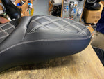 2008^ Seat White Stitch Harley Touring FLH Street Glide Ultra classic Two up cc