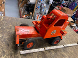 Vtg Doepke Model Toys Unit Crane & Steam Shovel Corp Tin 50's Heavy Equipment
