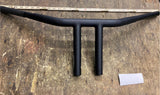 WILD 1 CHUBBY 8" PHSYCO DRAG T BAR BLACK HARLEY HANDLEBARS SOFTAIL DYNA SPORTSTE