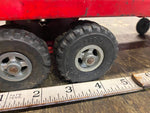Vtg 50's Structo Semi Cab Truck Lowering Liftgate Tin Toy Tractor trailer Box