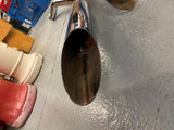 1966-1969 Slash Cut Exhaust Pipes Harley FLH Electra Glide flat side Shovelhead