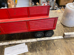 Vtg 50's Structo Semi Cab Truck Lowering Liftgate Tin Toy Tractor trailer Box