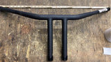 WILD 1 CHUBBY 10" PHSYCO DRAG T BAR BLACK HARLEY HANDLEBARS SOFTAIL DYNA SPORTST