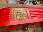 Vtg 50's Structo Semi Cab Truck Lowering Liftgate Tin Toy Tractor trailer Box