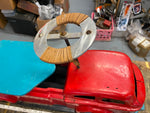 Antique 30's Pressed Steel Tin toy Ride On Wyandotte Fire Fighter Truck Vtg 31"!