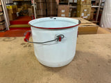 Vtg Made In USA Federal New Vogue Porcelain Enameled Ware Farmhouse Pail Bucket