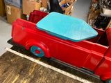 Antique 30's Pressed Steel Tin toy Ride On Wyandotte Fire Fighter Truck Vtg 31"!