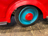 Antique 30's Pressed Steel Tin toy Ride On Wyandotte Fire Fighter Truck Vtg 31"!
