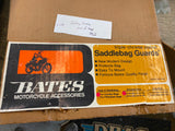 NOS Bates Small Hard Saddlebags Vtg Honda CB Harley Yamaha Old Skool Motorcycle