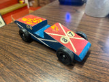 Vintage Boy Scouts BSA Pine Wood Derby Car #87 55 chevy