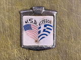 Vtg 1960s J.T. World Products United States Greece Car Plaque Emblem