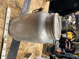 Vtg aluminum milk can Dairy Pail Jar jug Lid Handle collectible Creamer Nice!