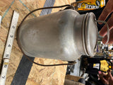 Vtg aluminum milk can Dairy Pail Jar jug Lid Handle collectible Creamer Nice!