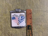 Vtg 1960s J.T. World Products United States Greece Car Plaque Emblem