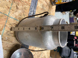 Vtg aluminum milk can Dairy Pail Jar jug Lid Handle collectible Creamer Nice!