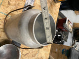 Vtg aluminum milk can Dairy Pail Jar jug Lid Handle collectible Creamer Nice!