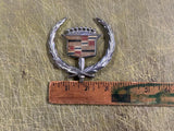 Vintage OEM Cadillac 1970s Wreath Chrome Automobile Hood Ornament