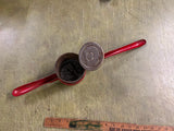 VTG Antique Red Handled Metal Potato Rice Masher Farmhouse Kitchen Primitive