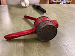 VTG Antique Red Handled Metal Potato Rice Masher Farmhouse Kitchen Primitive