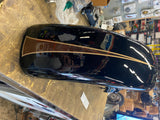 Front Fender Vivid Black Brown Stripe Harley Road Street Glide FLTR FLHX nice!