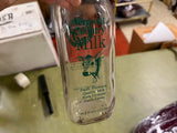 Vintage Vermont County Milk Half Liter Square Glass Bottle Shelburne Dairy