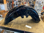 Front Fender Vivid Black Brown Stripe Harley Road Street Glide FLTR FLHX nice!