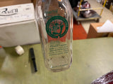 Vintage Vermont County Milk Half Liter Square Glass Bottle Shelburne Dairy