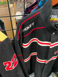Vtg Nascar Cat Goodyear Pontiac Ward Burton JH Design Racing Jacket Bil Davis XL