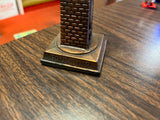 Vintage Washington Monument Souvenir Copper Metal Table Top Thermometer