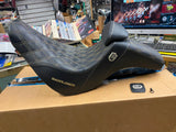 Saddleman Pro Series SDC Step Seat Backrest Gold Sport Glide 18-23 FXLR FLSB M8