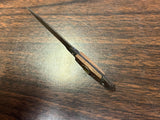 Vintage Made In Japan Western Style Mini Fixed Blade Compass Knife W/ Sheath