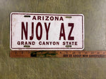 ARIZONA LICENSE PLATE NJOY AZ GRAND CANYON STATE FRONT BOOSTER SOUVENIR SIGN