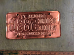 1977 Arizona Grand Canyon State HISTORIC VEHICLE Copper License Plate 583G