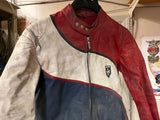 Vtg German Harro Quality Leather Motorcycle Full Racing Suit Jacket Pants 56 2PC