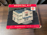 Plasticville Hospital HS-6 O/S Gauge with 2nd Floor Cardboard Vintage Train Kit