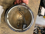 Vtg Zel Bottom Mount Headlight Harley Chopper Bobber 5 3/4 Old Skool Panhead