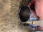 Pair Chrome Shock Covers Harley FLH FX Shovelhead 73-84 8" Electra glide Panhead