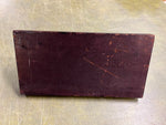 Antique Cast Iron Griffith Self Shine Foot Rest Pat. OCT 1923 Wood Mount Adverti