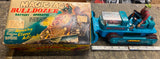 Showa Japan 60s Nomura Toy Tin Toy Magic Action Battery Op Bulldozer Orig Box!