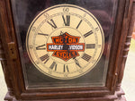 Vintage Made In USA Harley Davidson Mantle Table Top Clock Tested Works