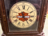 Vintage Made In USA Harley Davidson Mantle Table Top Clock Tested Works