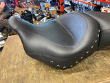 Mustang Wide Touring Seat Harley Street Road Glide King 2008^ Studs FLH Ultra Cl