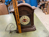 Vintage Made In USA Harley Davidson Mantle Table Top Clock Tested Works